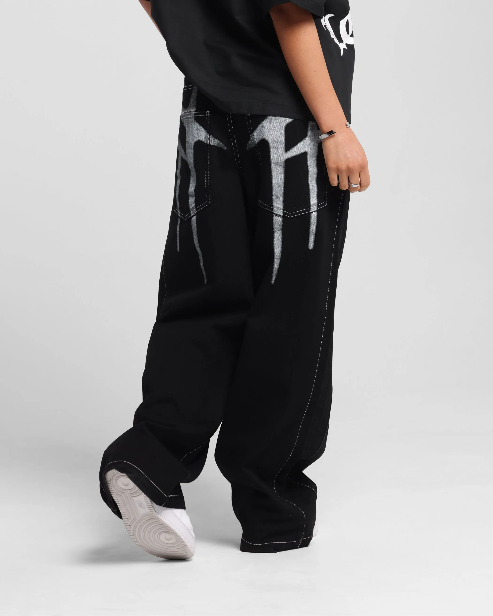 Loiter Shadow Jeans Black