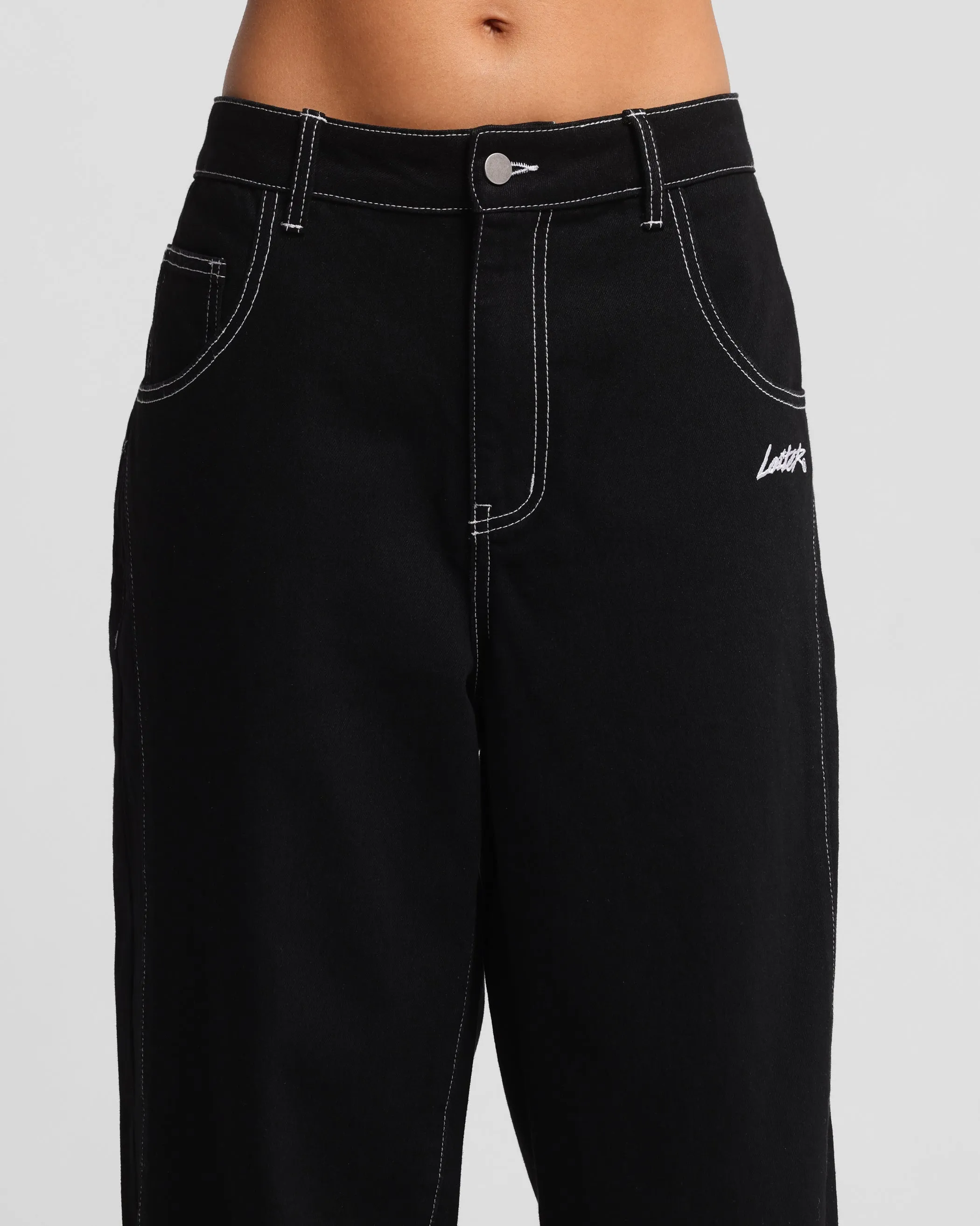 Loiter Shadow Jeans Black