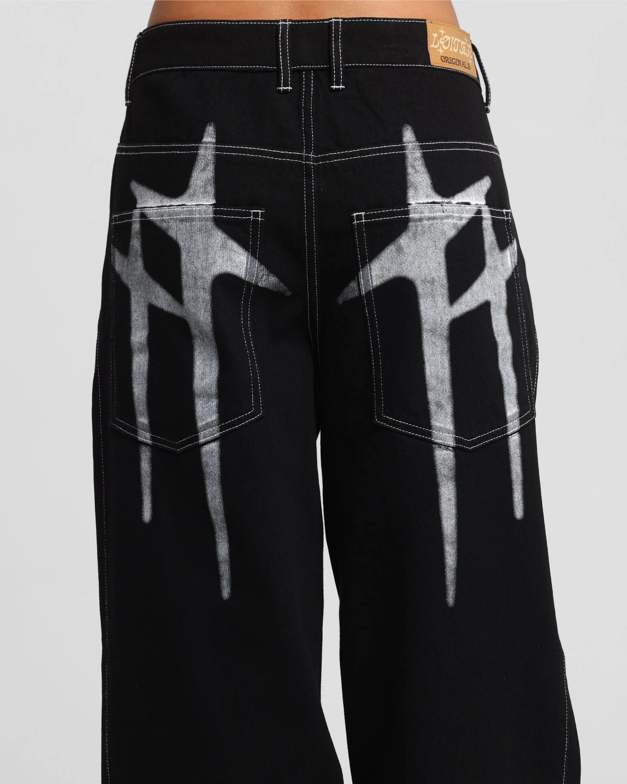 Loiter Shadow Jeans Black
