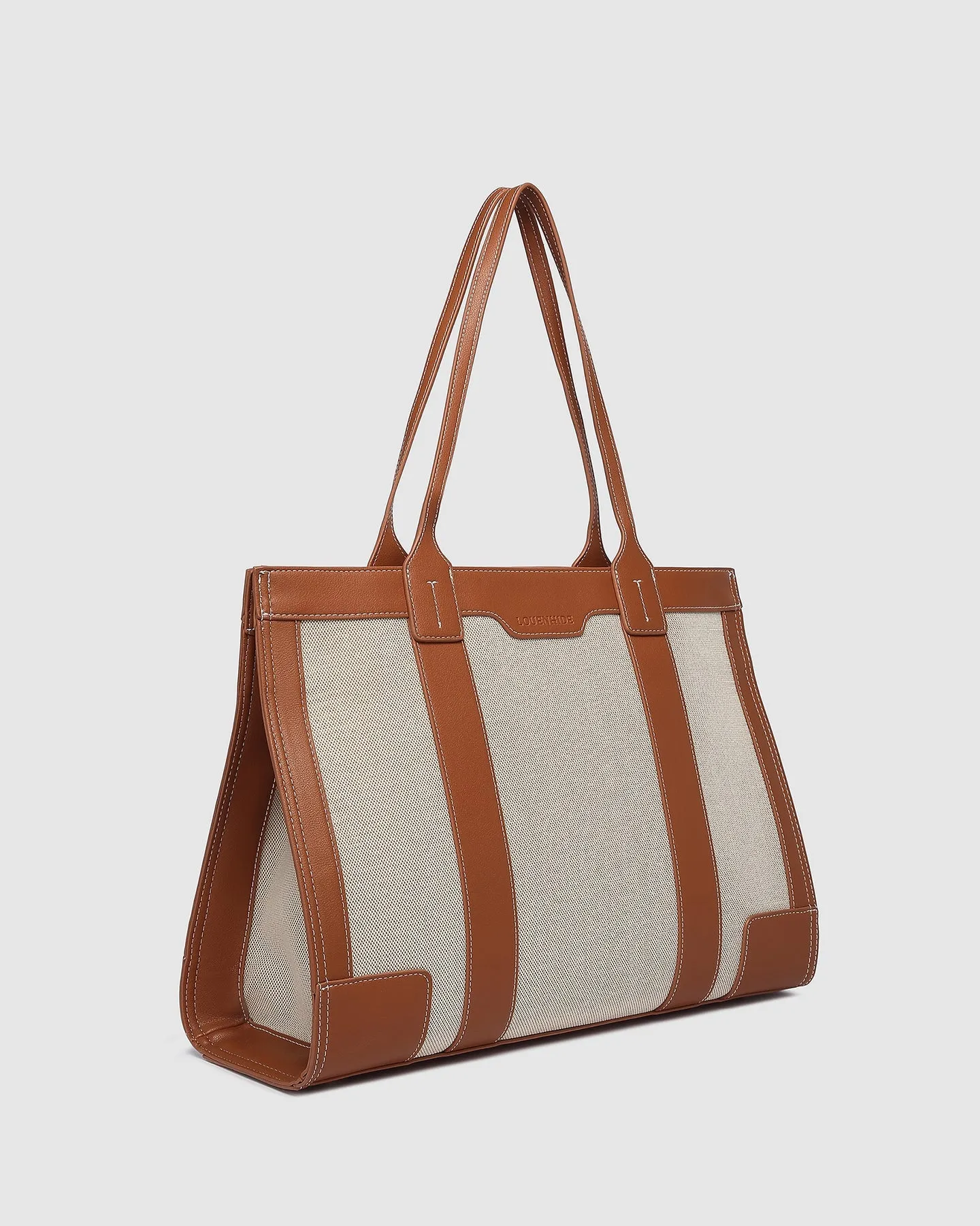 Louenhide Toorak Canvas Tote Bag Natural Tan