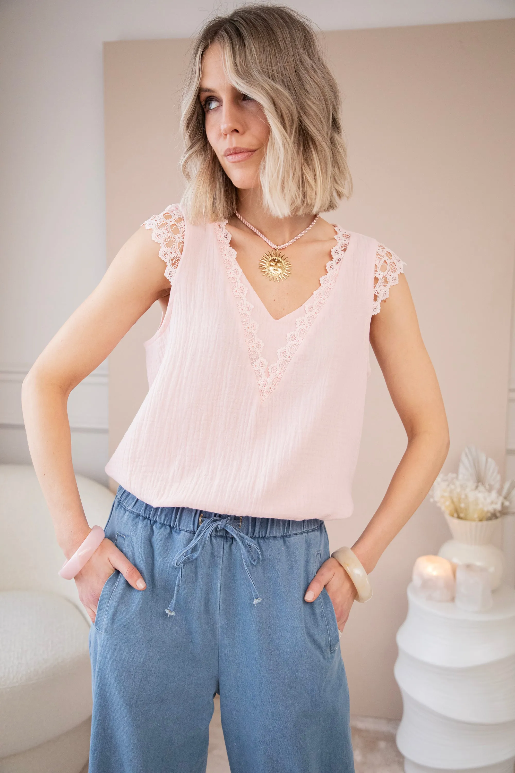 Love The Lace & Tetra Pink - Top