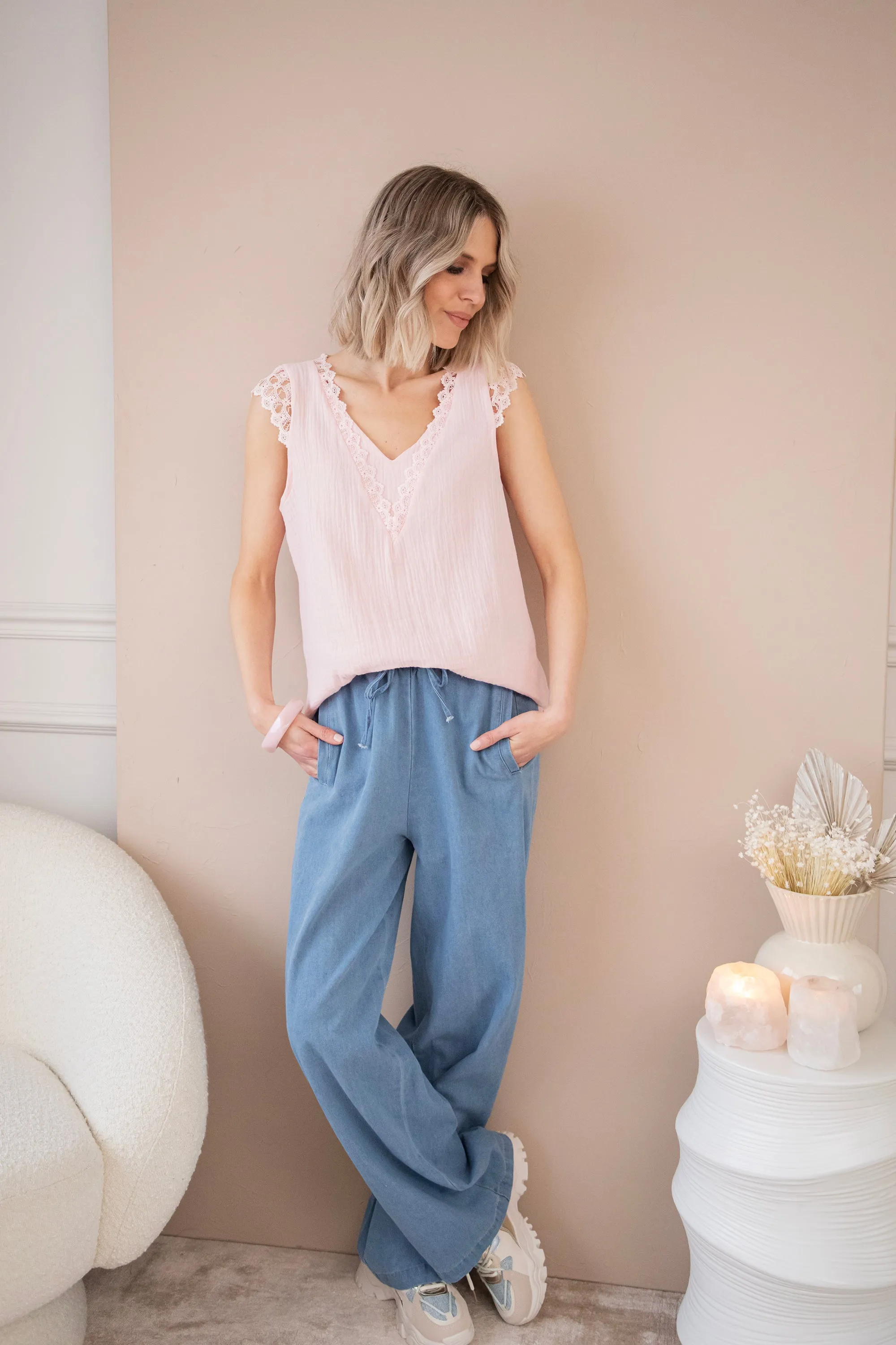 Love The Lace & Tetra Pink - Top