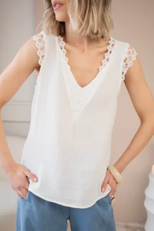 Love The Lace & Tetra White - Top