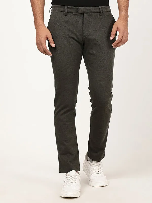 Men Urban Fit Polyester Blend Trouser