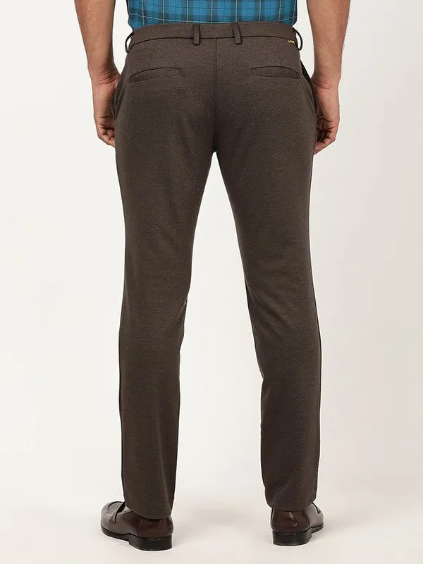 Men Urban Fit Polyester Blend Trouser