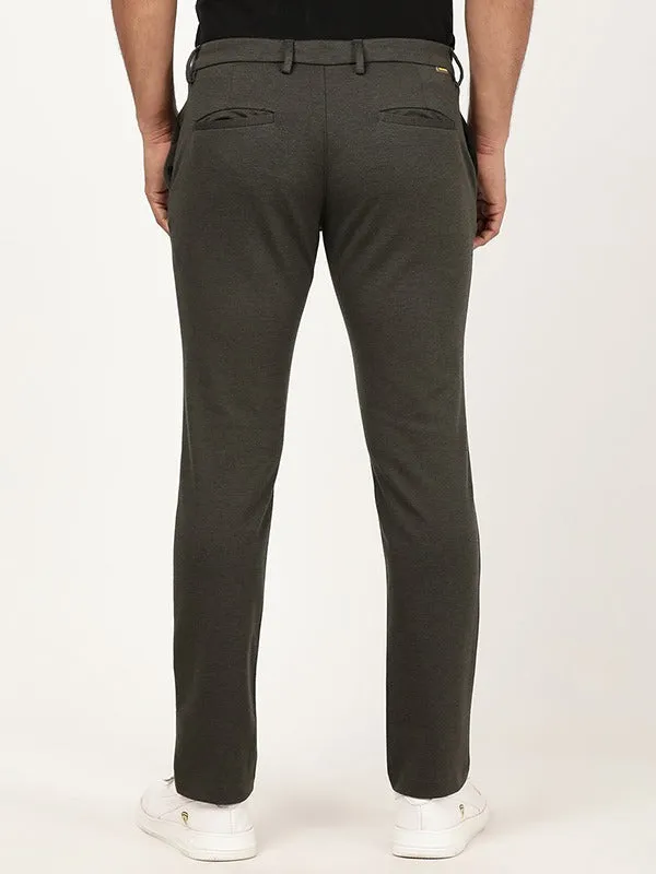 Men Urban Fit Polyester Blend Trouser