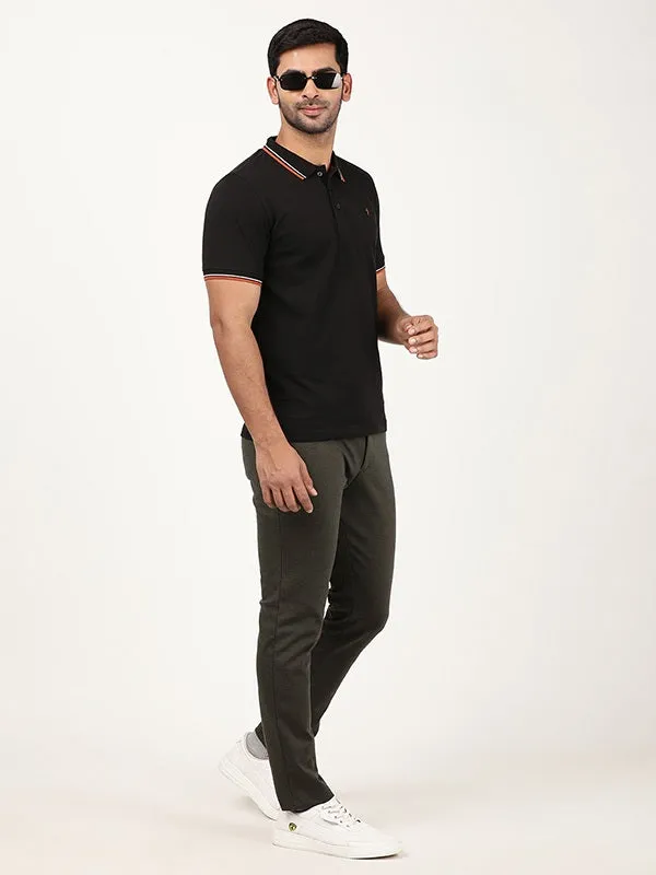 Men Urban Fit Polyester Blend Trouser
