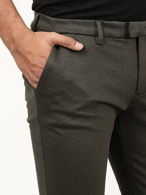 Men Urban Fit Polyester Blend Trouser
