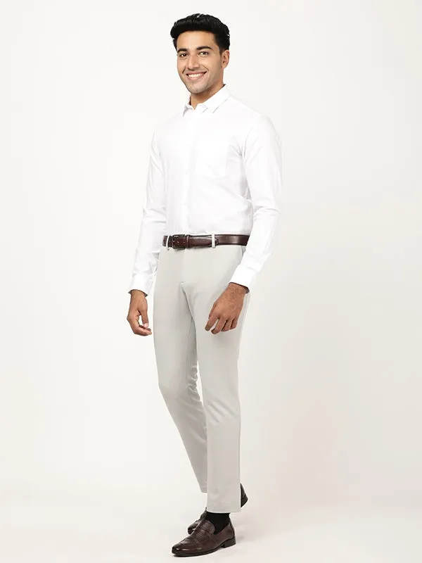 Men Urban Fit Polyester Blend Trouser