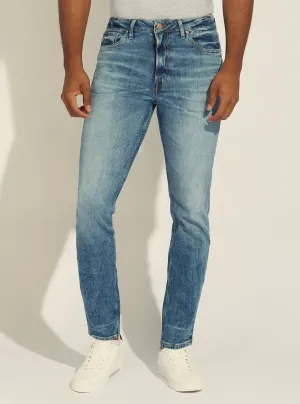 Mid-Rise Slim Fit Drake Denim Jeans in Pearl Wash