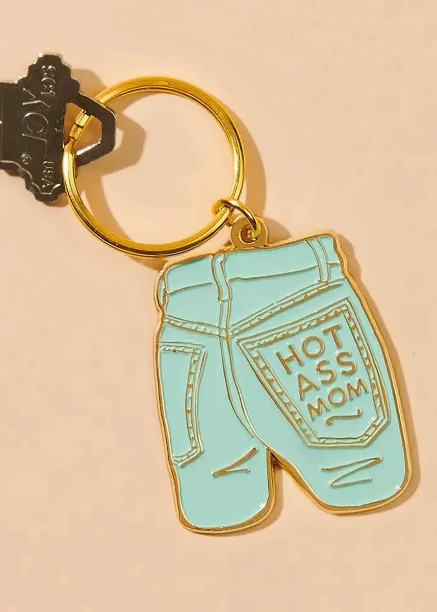 Mom Jeans Enamel Keychain