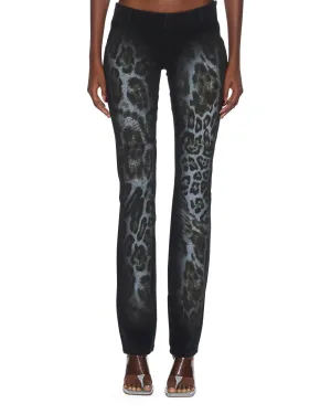 MOWALOLA JEAN BLACK CHEETAH