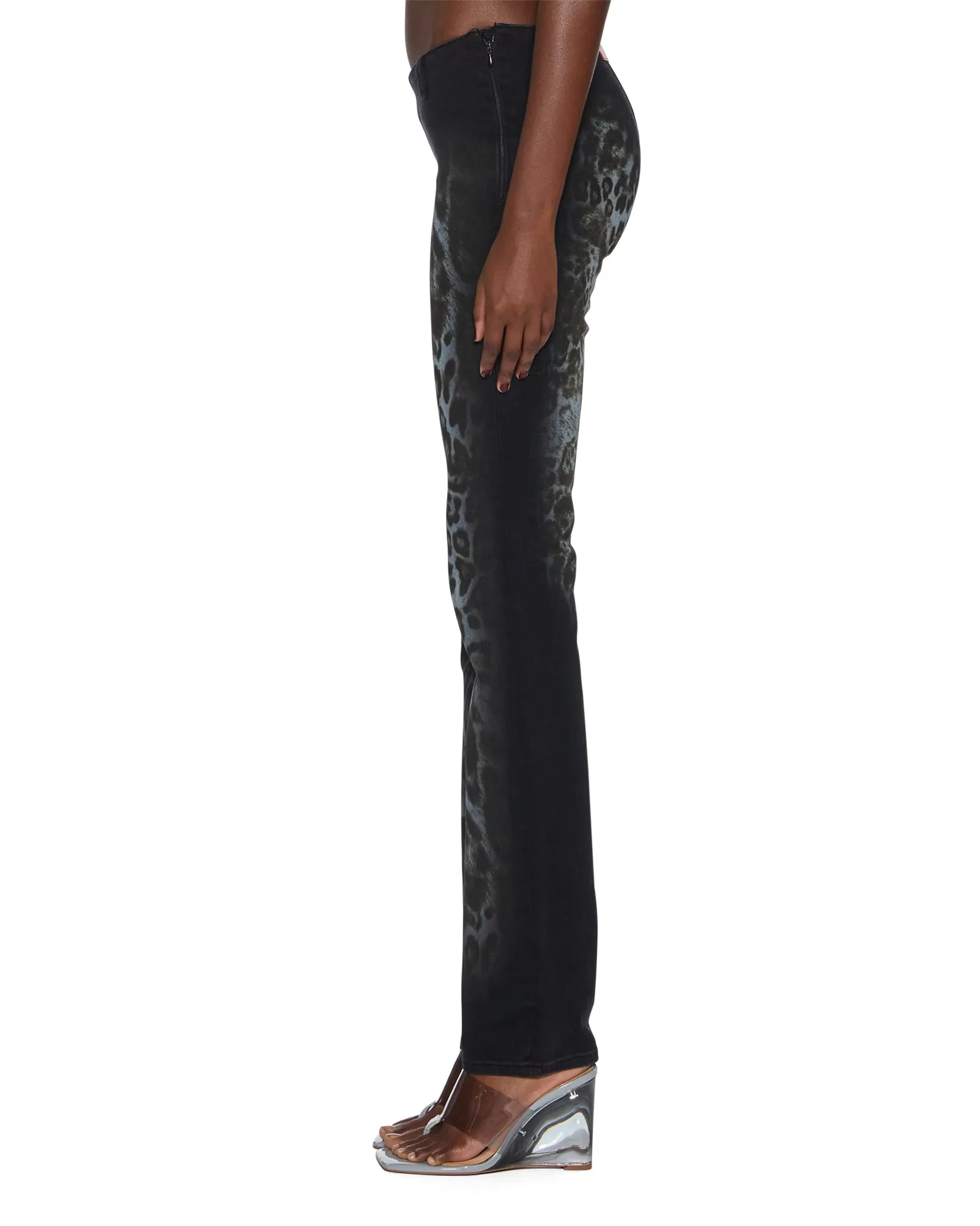 MOWALOLA JEAN BLACK CHEETAH