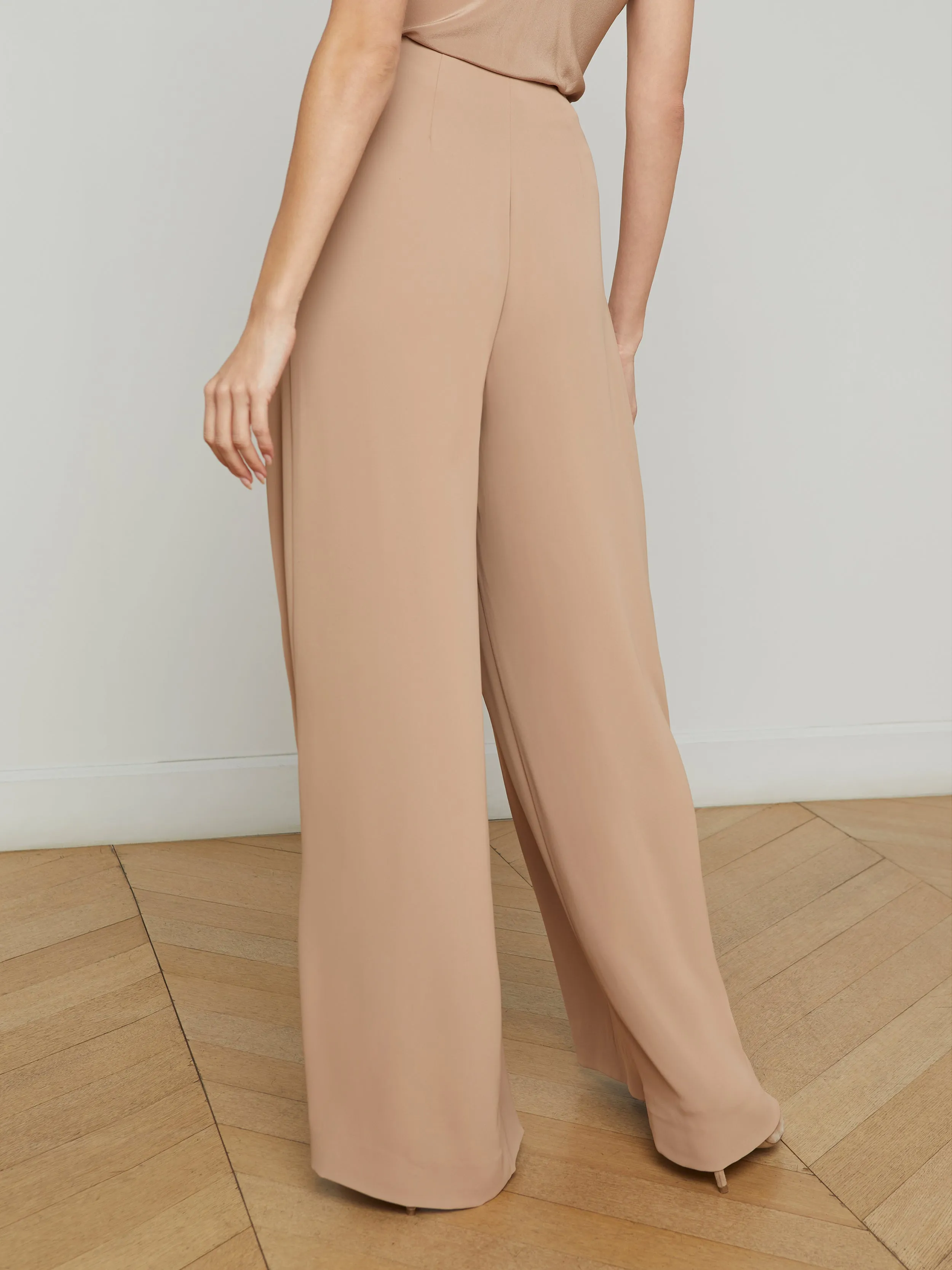 Nova Pleated Wide-Leg Pant
