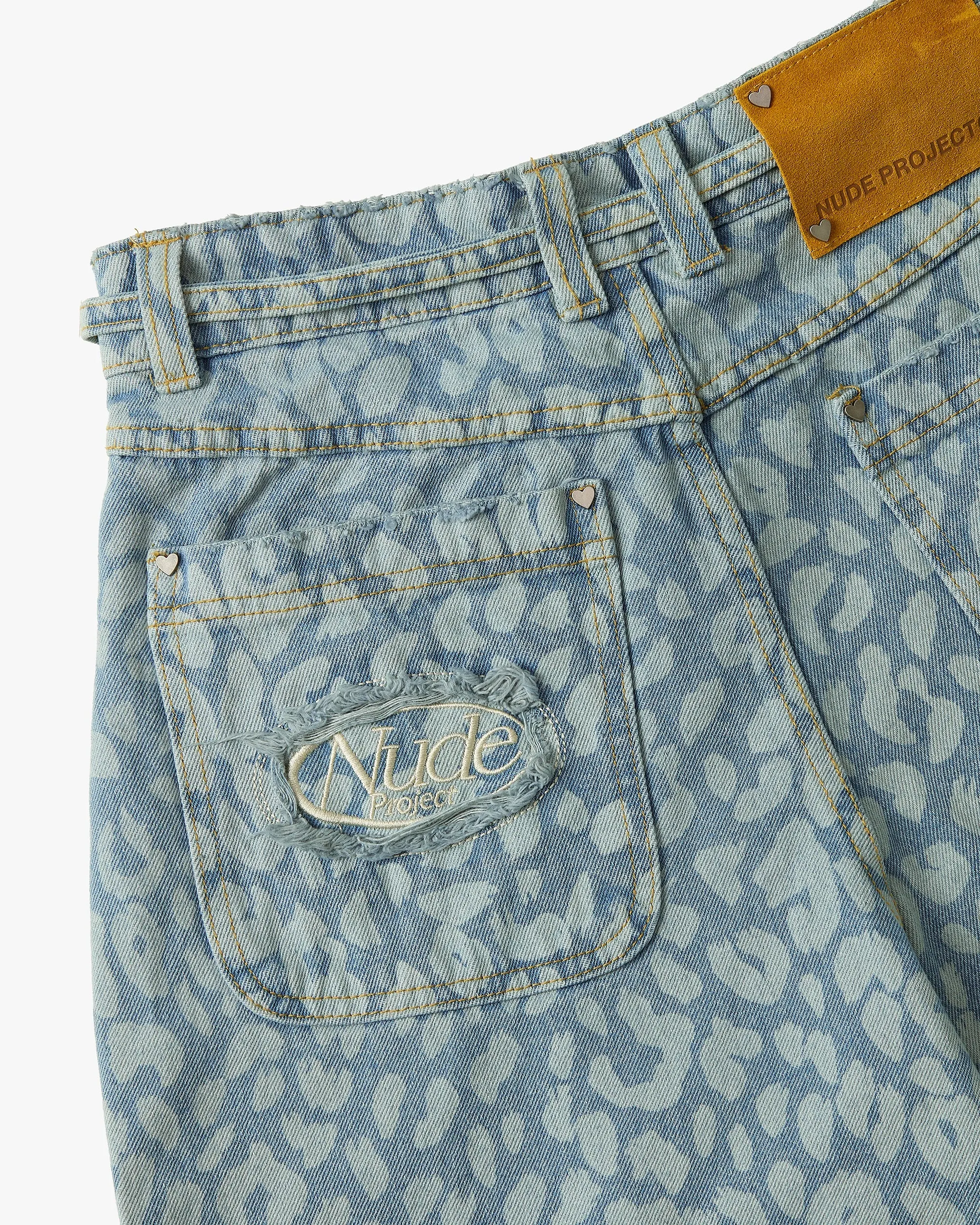 Old Baggy Jeans Animal Print
