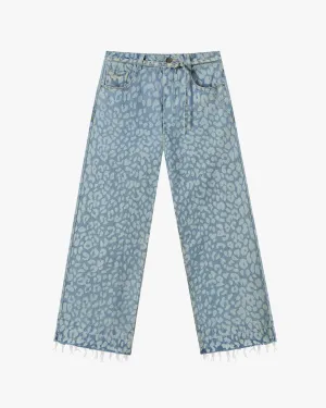 Old Baggy Jeans Animal Print