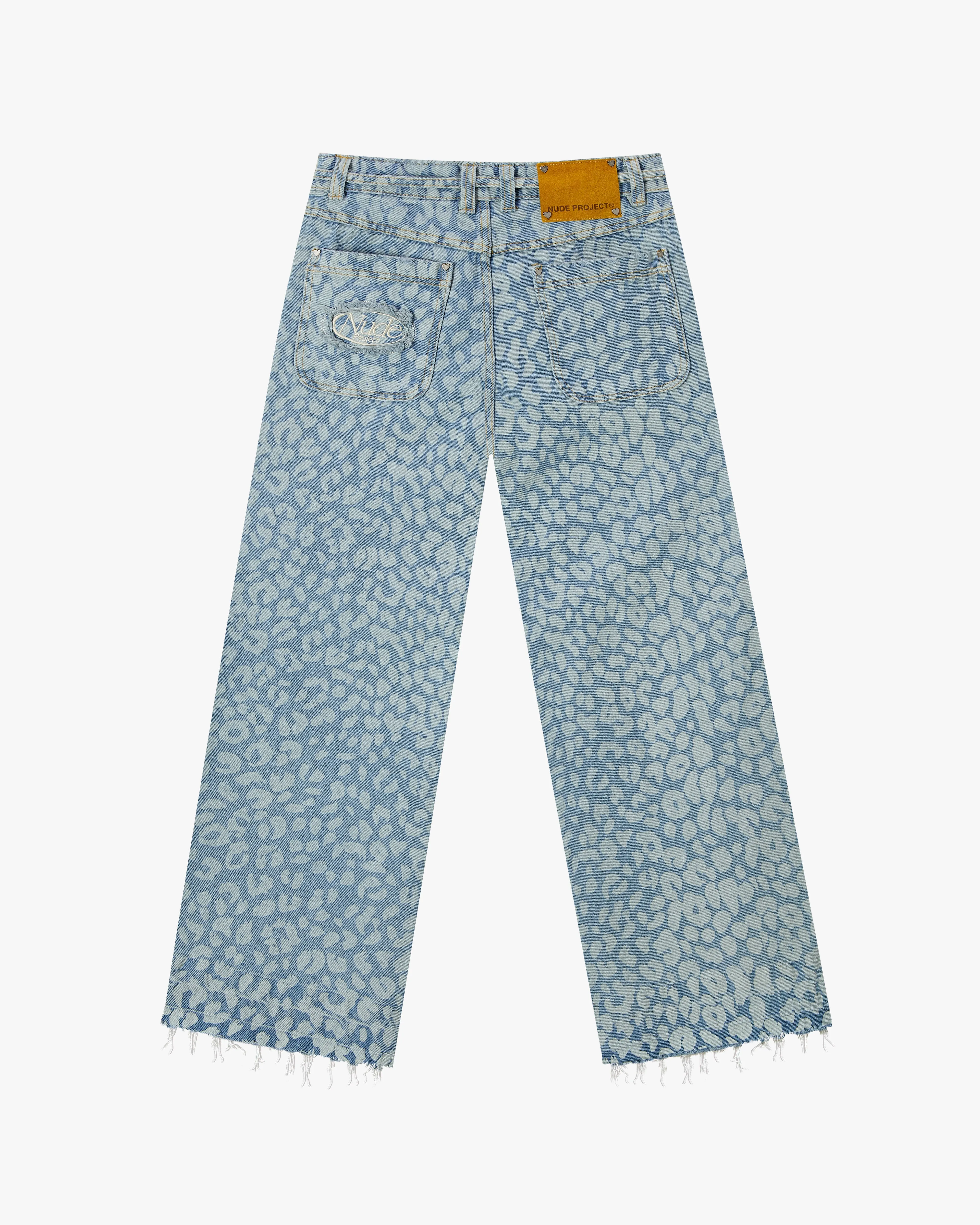Old Baggy Jeans Animal Print