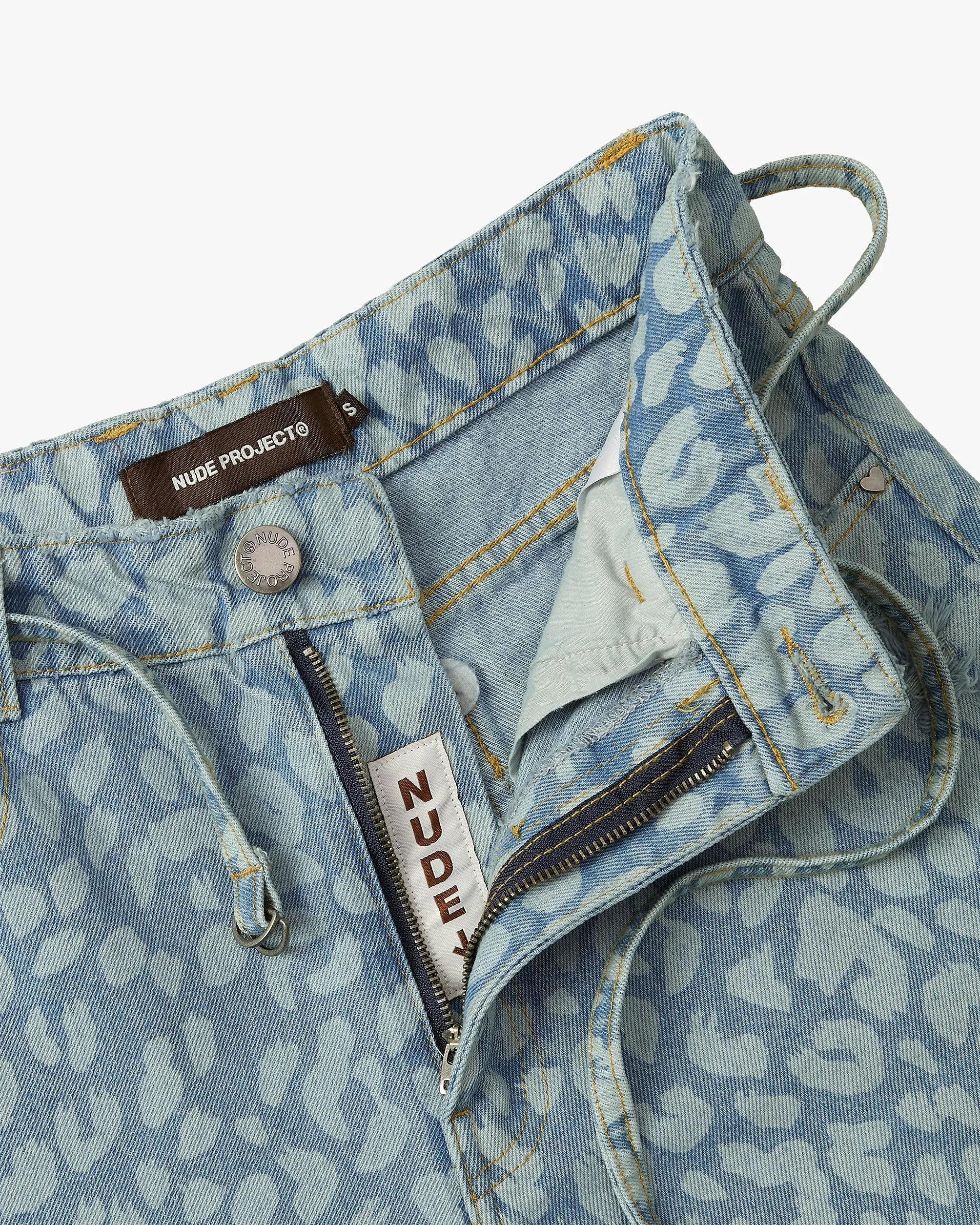 Old Baggy Jeans Animal Print