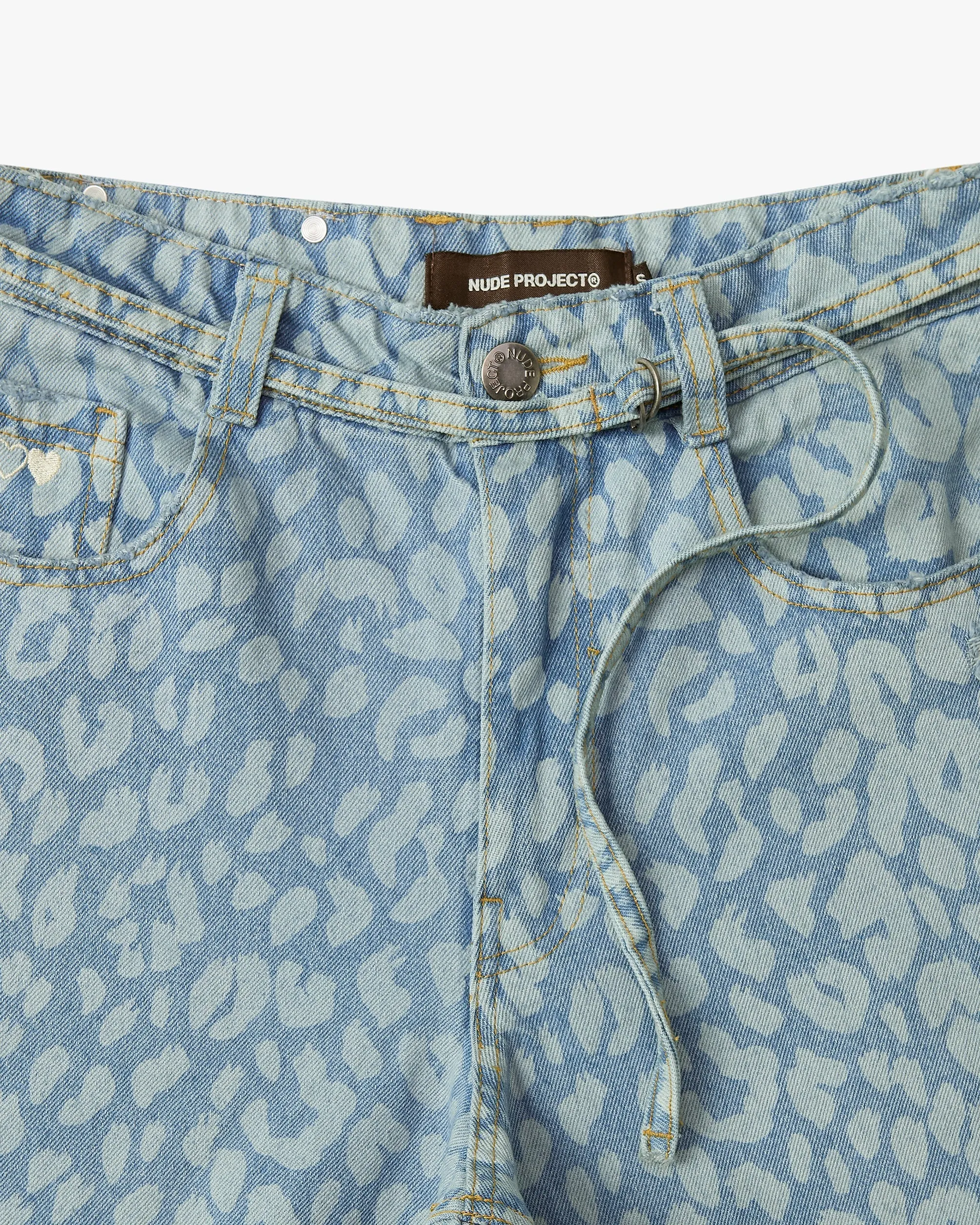 Old Baggy Jeans Animal Print