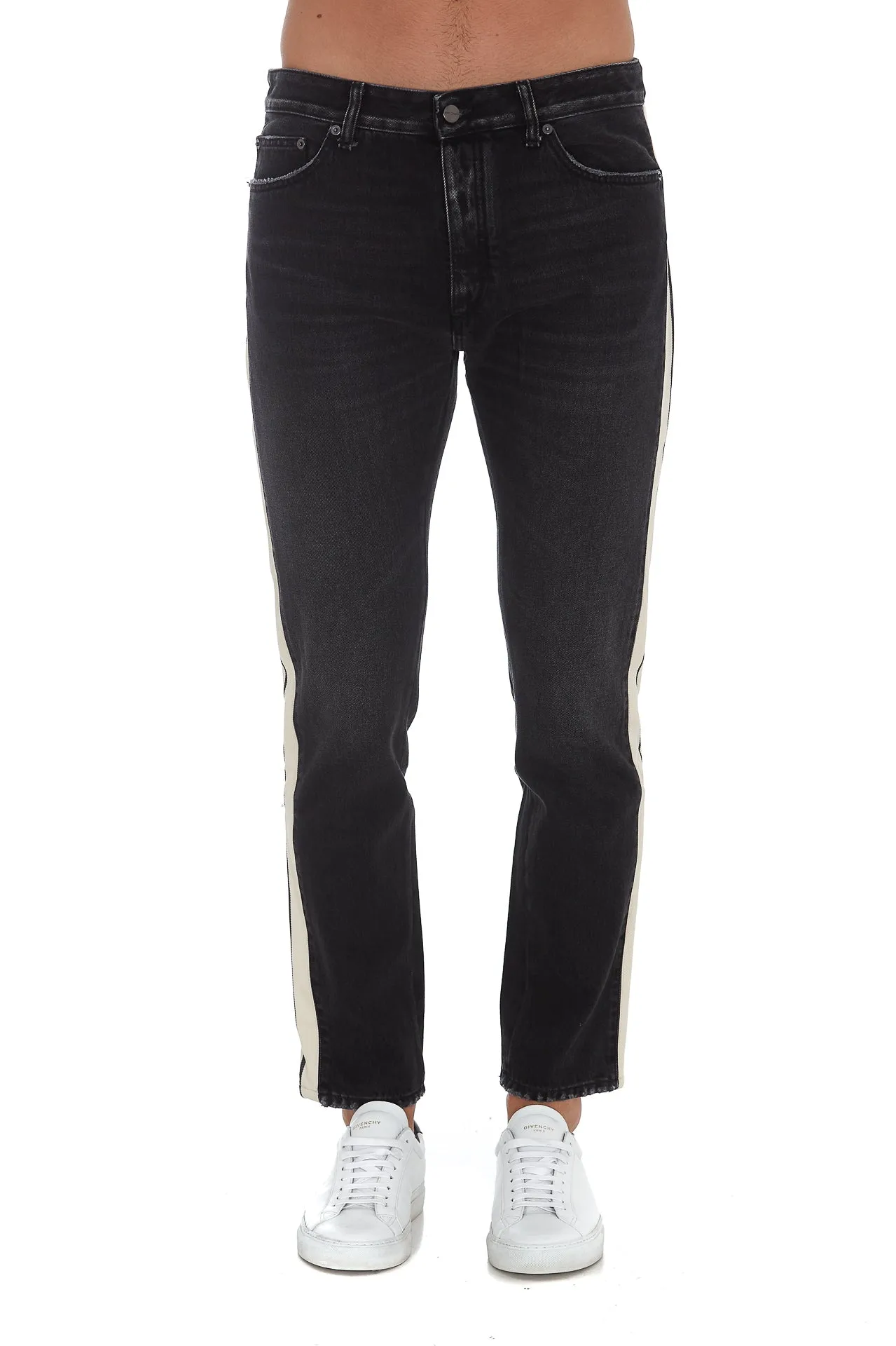 Palm Angels Mid-Rise Side Striped Jeans
