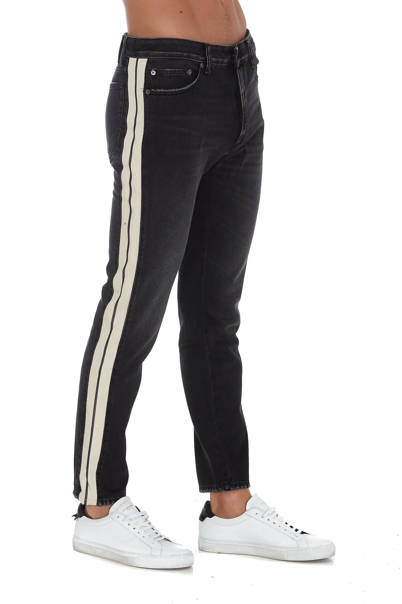 Palm Angels Mid-Rise Side Striped Jeans