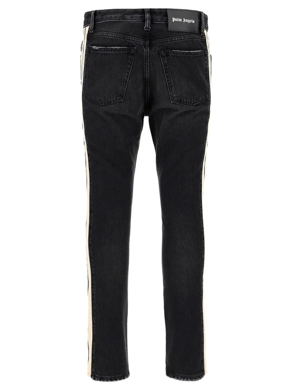 Palm Angels Mid-Rise Side Striped Jeans