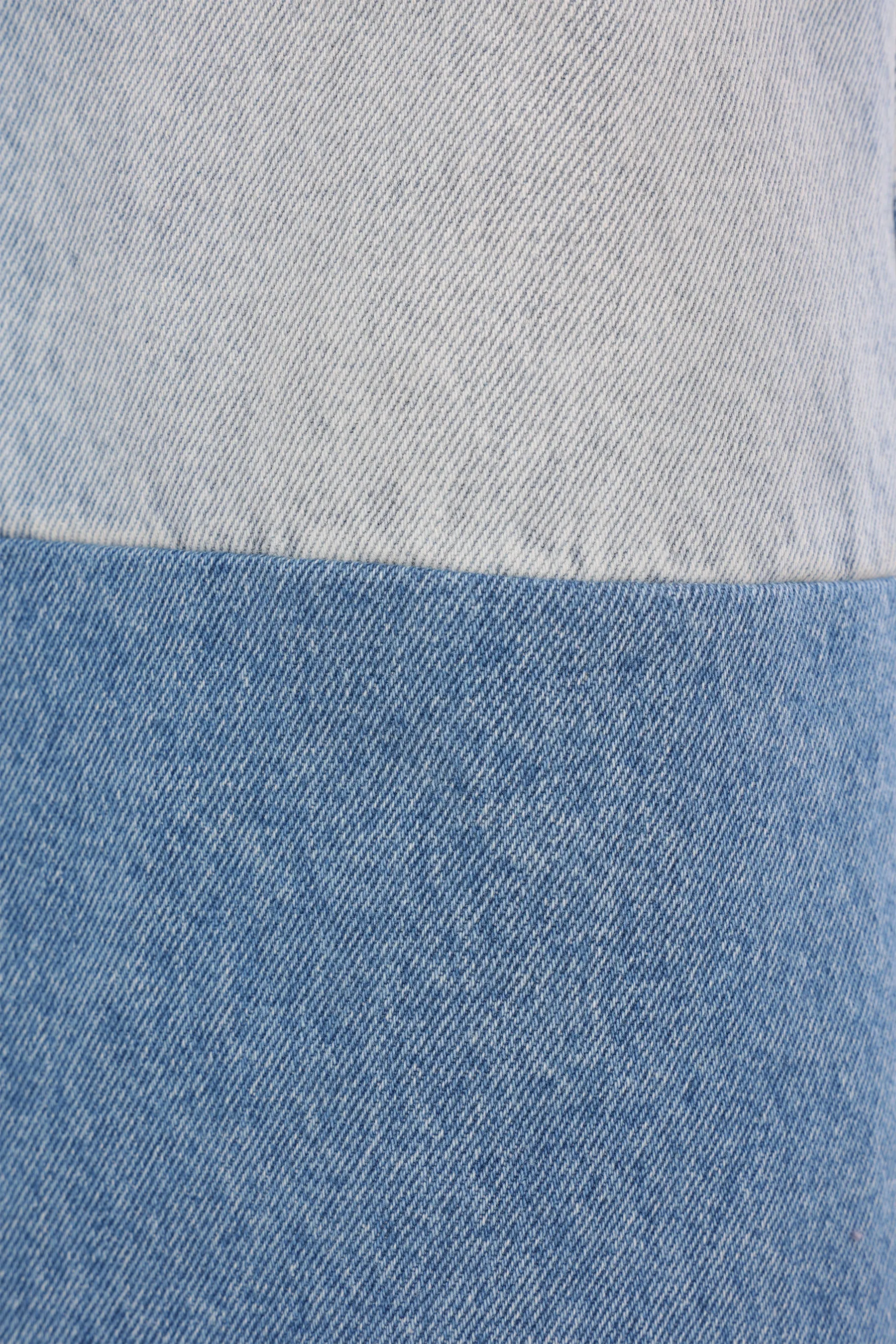 patchwork denim jeans