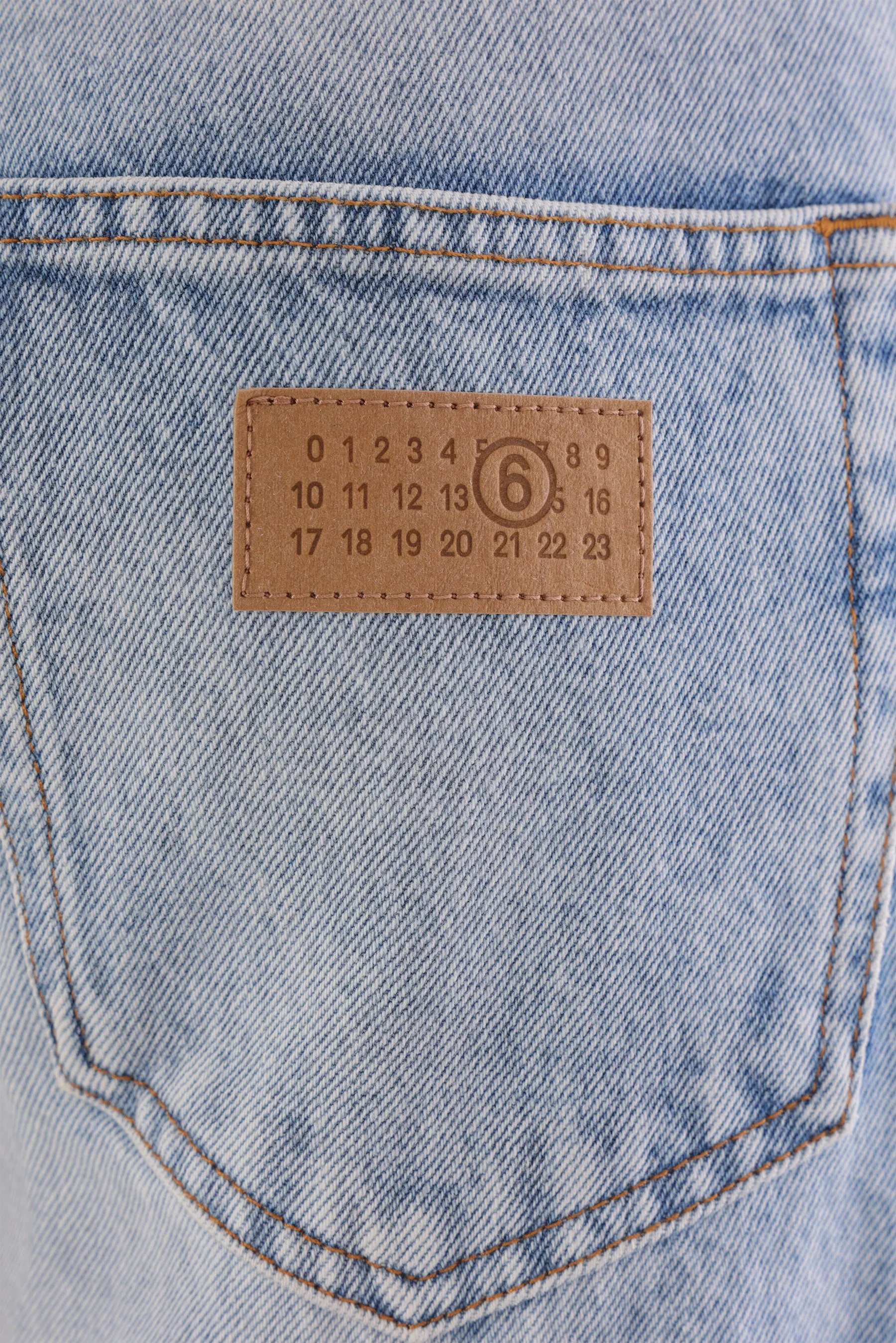 patchwork denim jeans