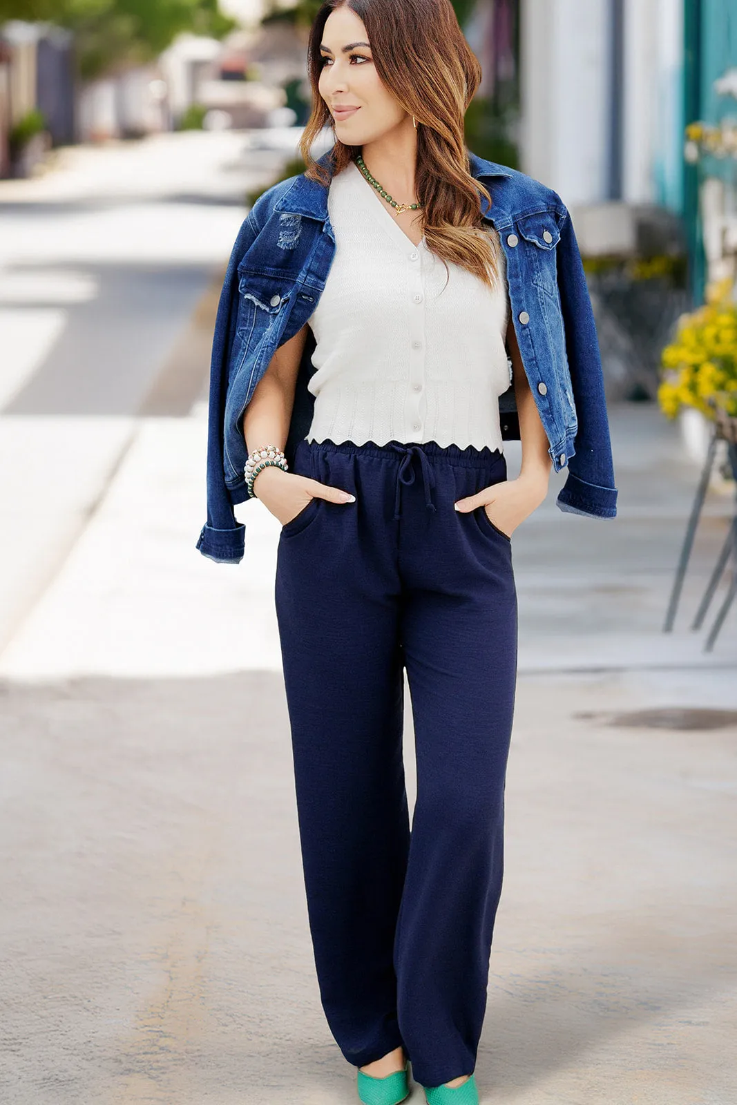 Perfect Fit Relaxed Tie Waist Pants