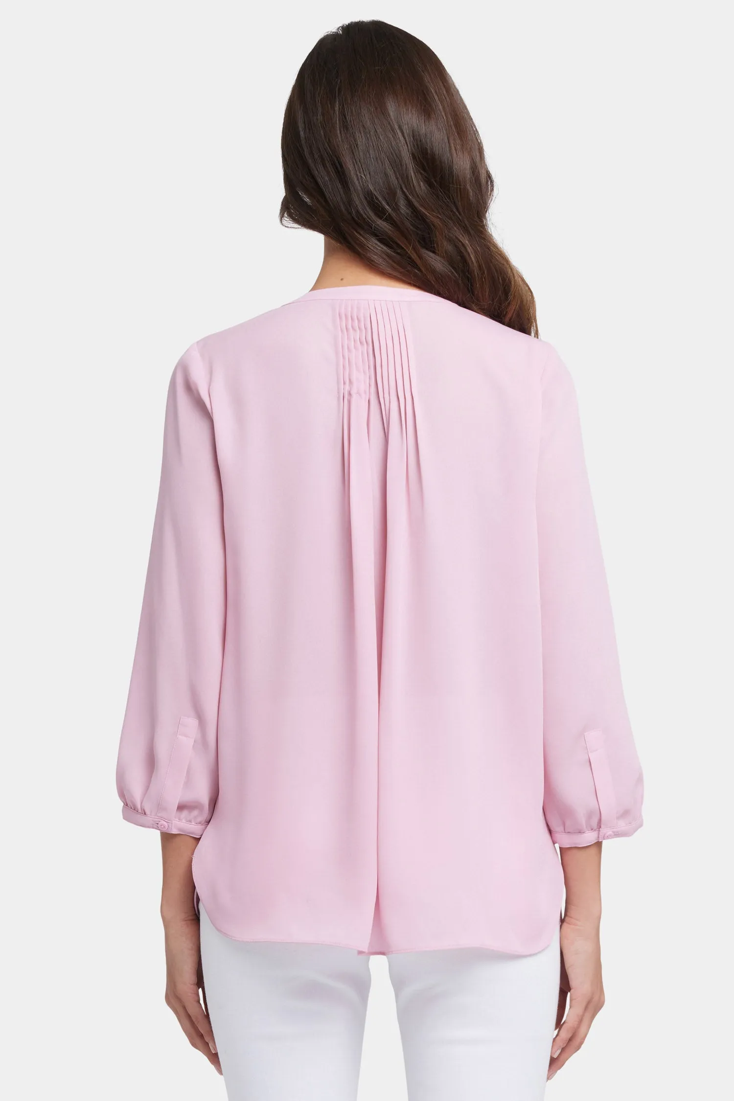 Pintuck Blouse - Pink Nectar