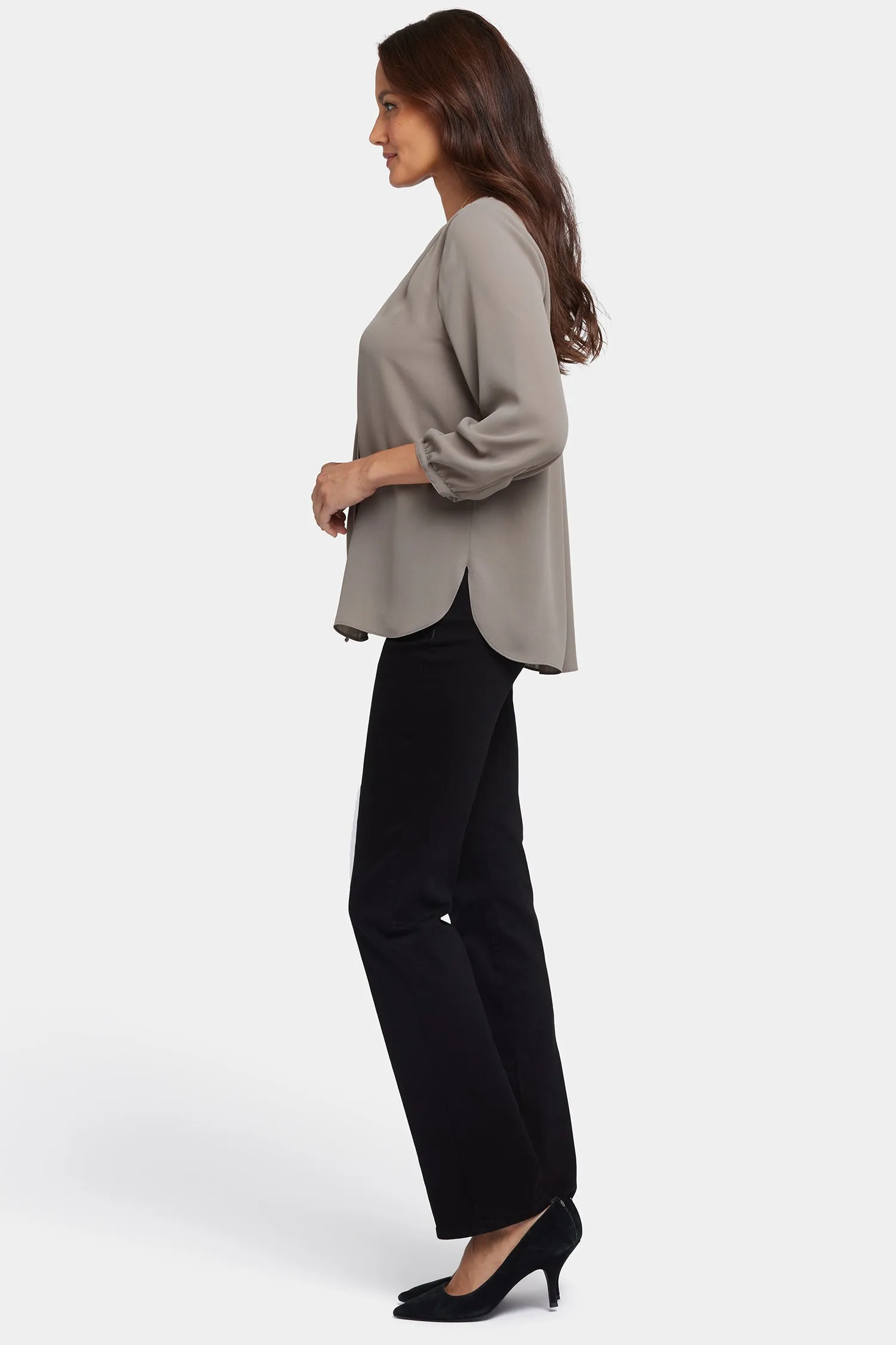 Pintuck Blouse - Saddlewood
