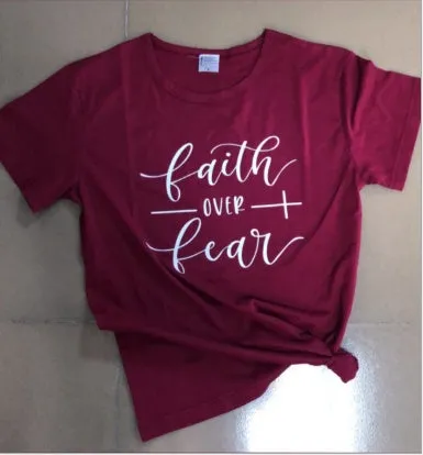 "Faith Over Fear" Christian T-Shirt for Women