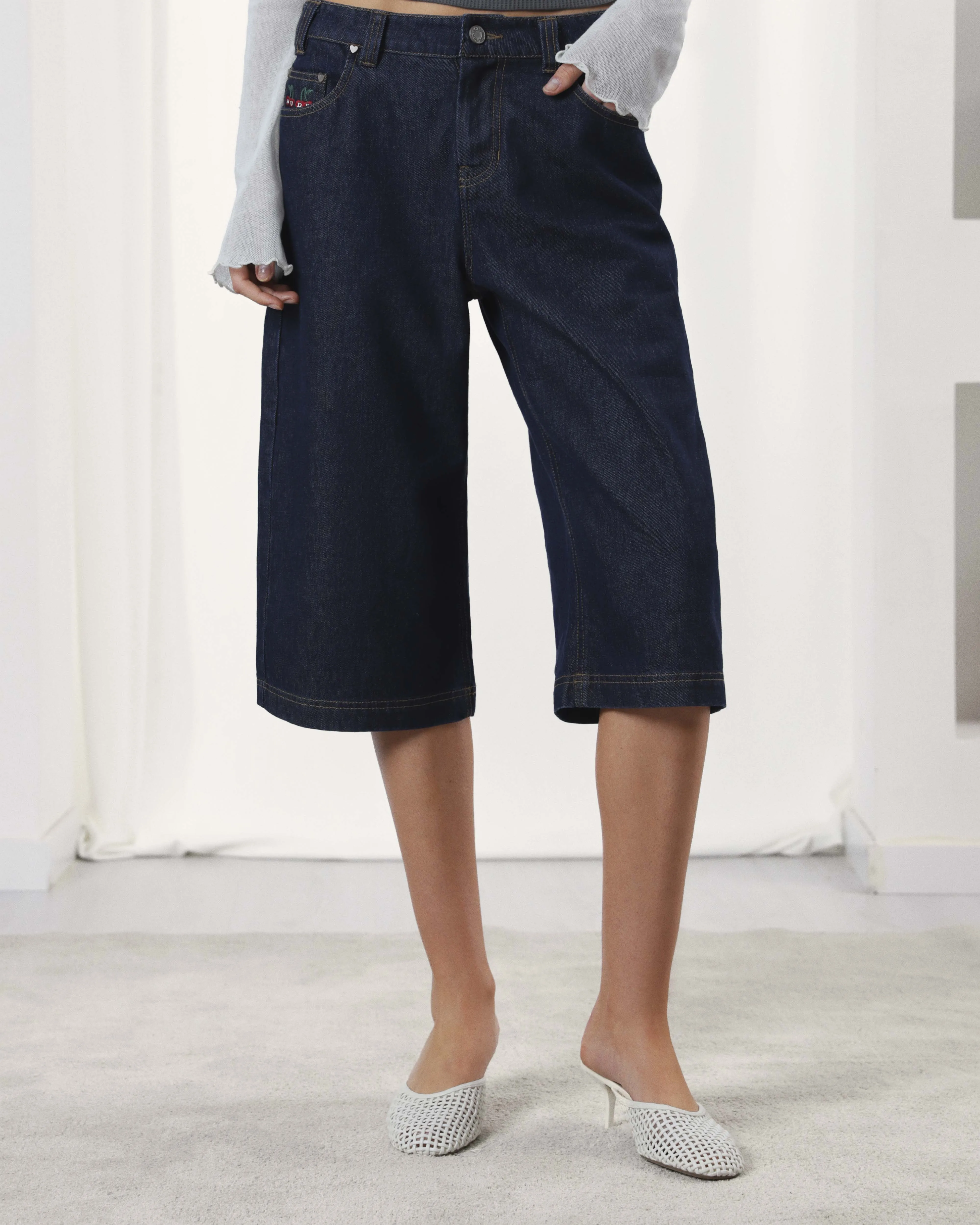 Raw Capicci Capri Jeans Indigo