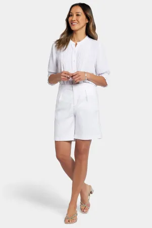 Relaxed Shorts  - White