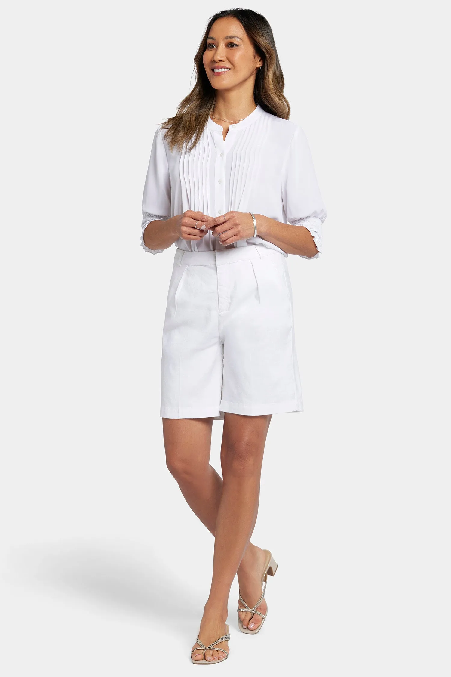 Relaxed Shorts  - White
