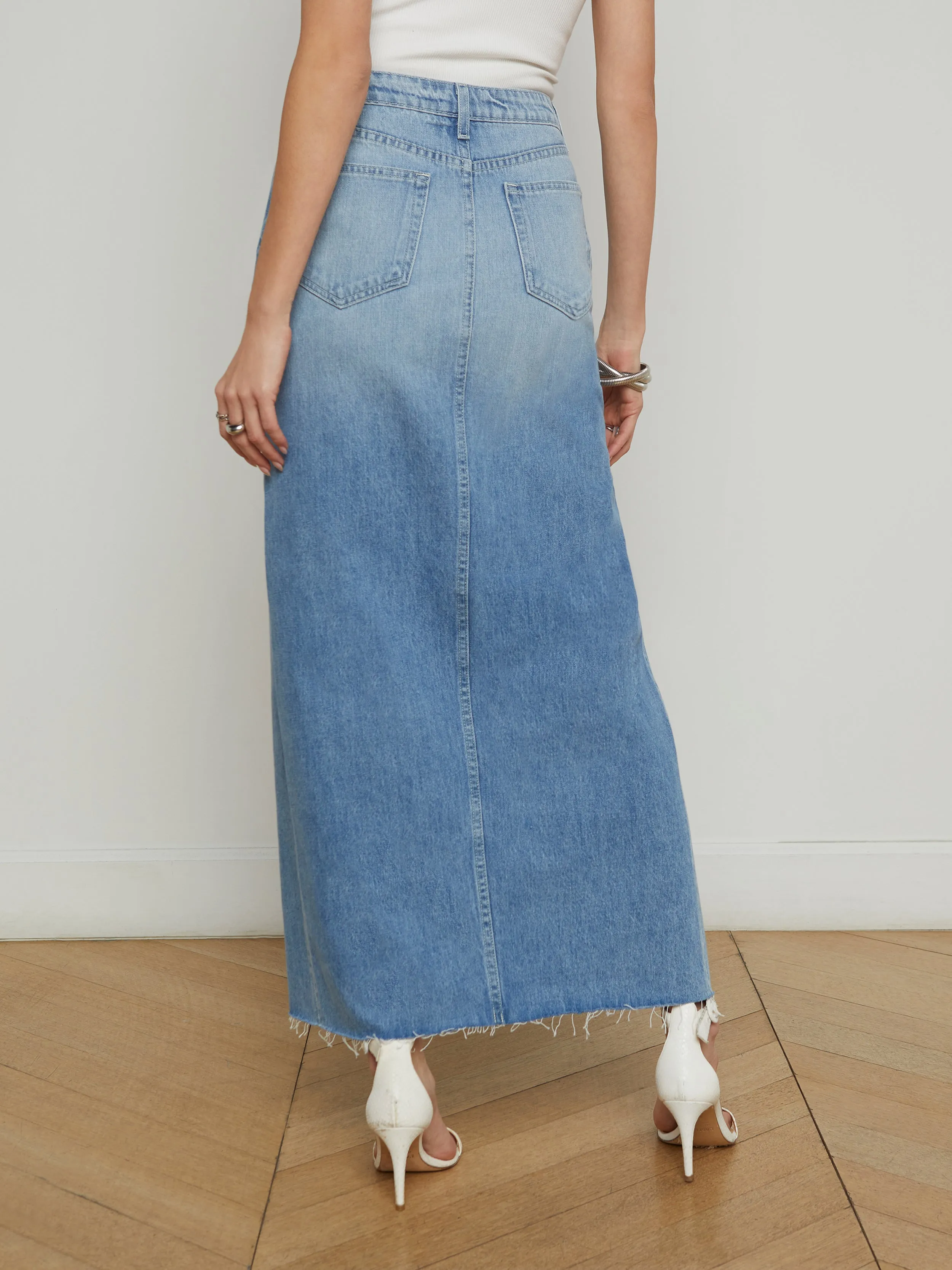 Rysa Denim Maxi Skirt