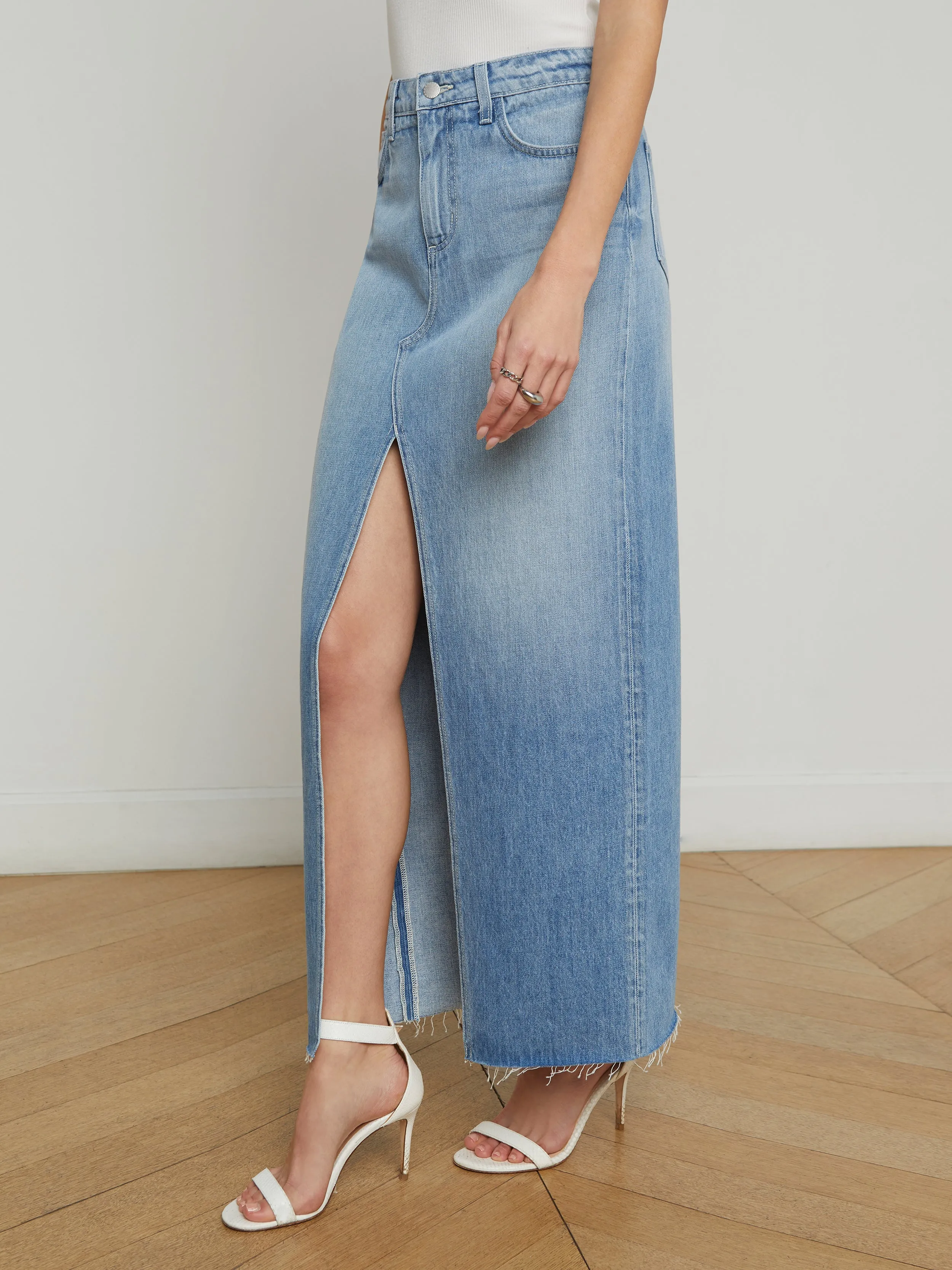 Rysa Denim Maxi Skirt