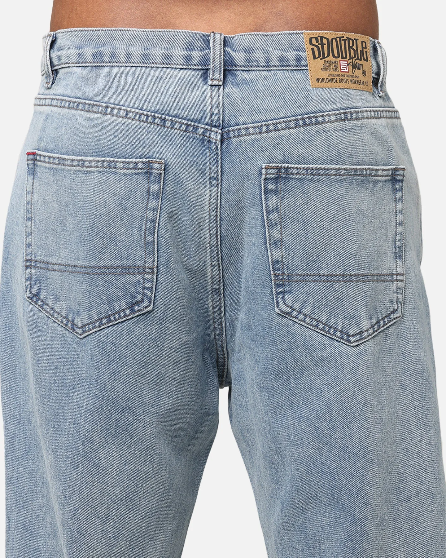 S Double Denim Standard Jeans Denim Fade