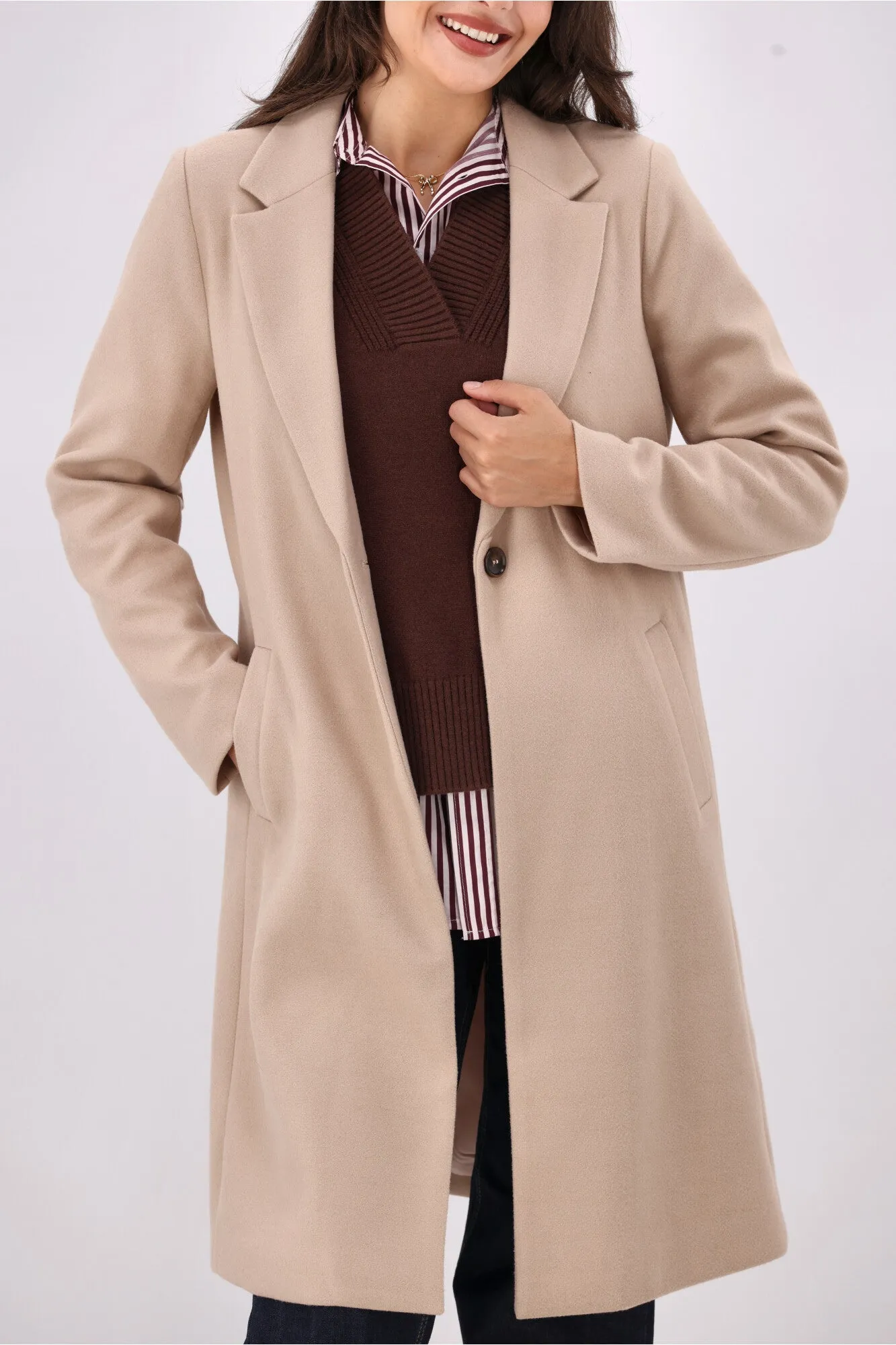 Shine On Label Elise Knitted Vest Chocolate