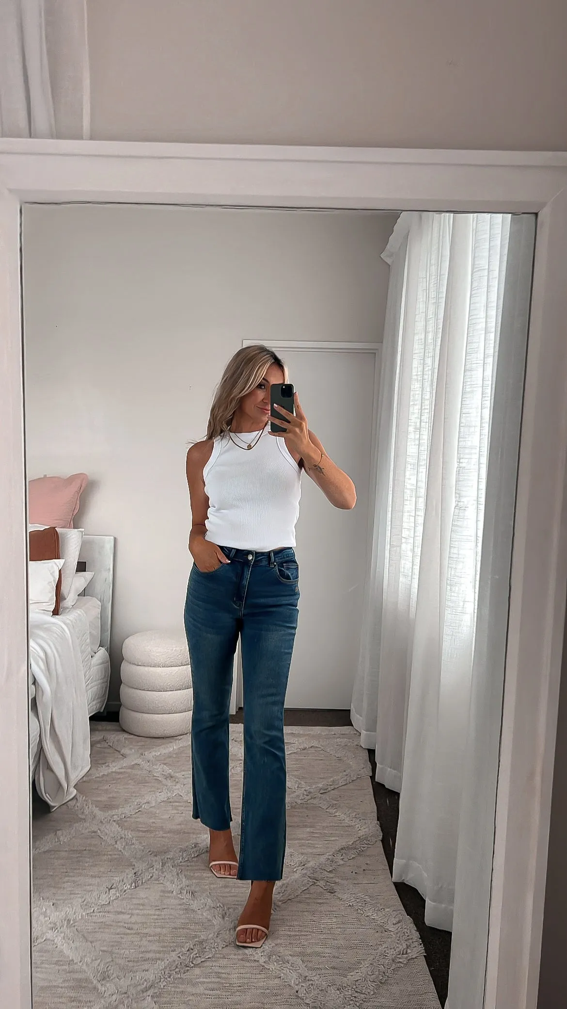 Shine On Label Maverick Bootcut Jean Indigo