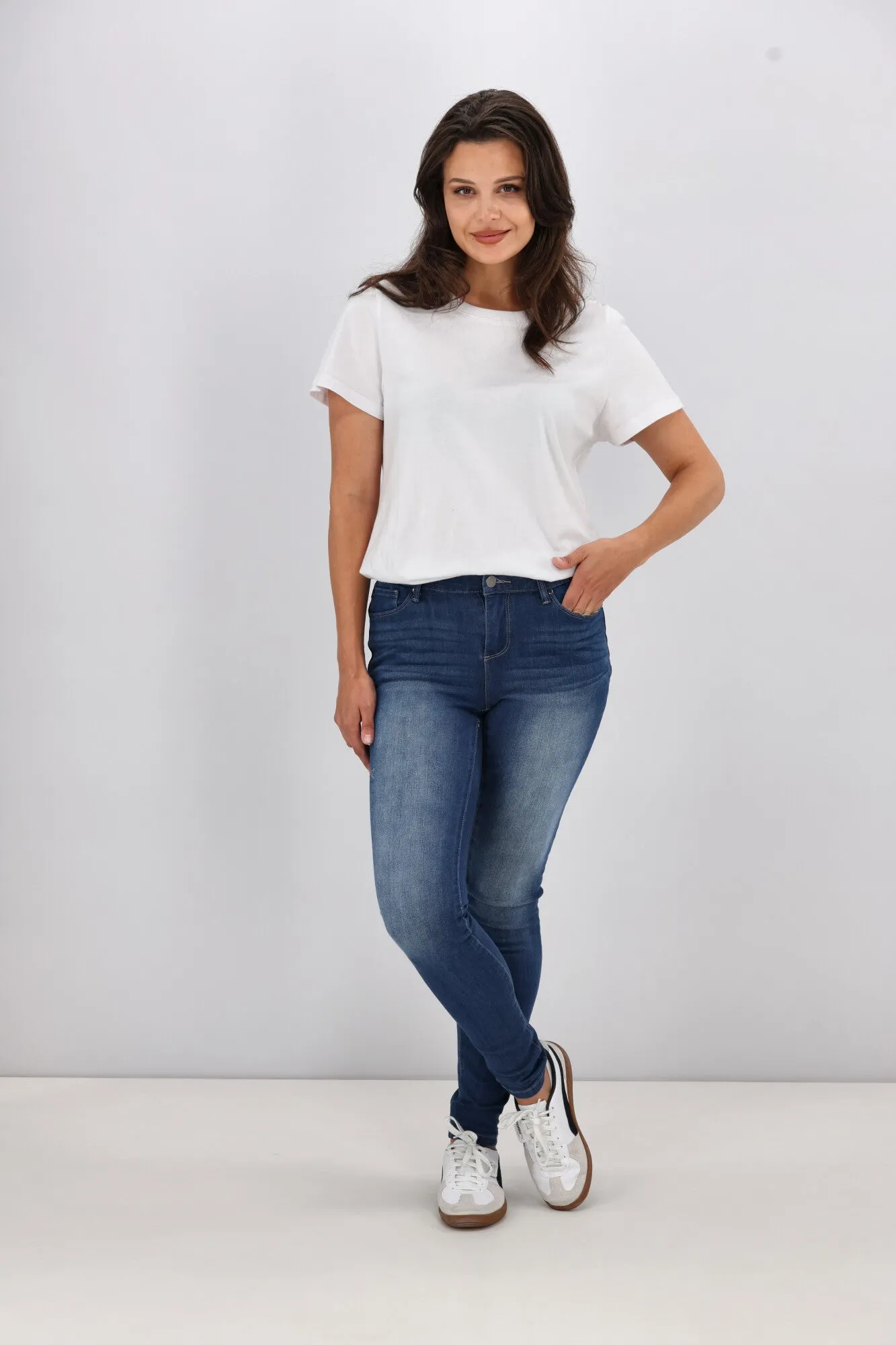 Shine On Label Sculpt Denim Jean True Blue Wash