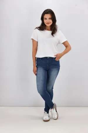 Shine On Label Sculpt Denim Jean True Blue Wash