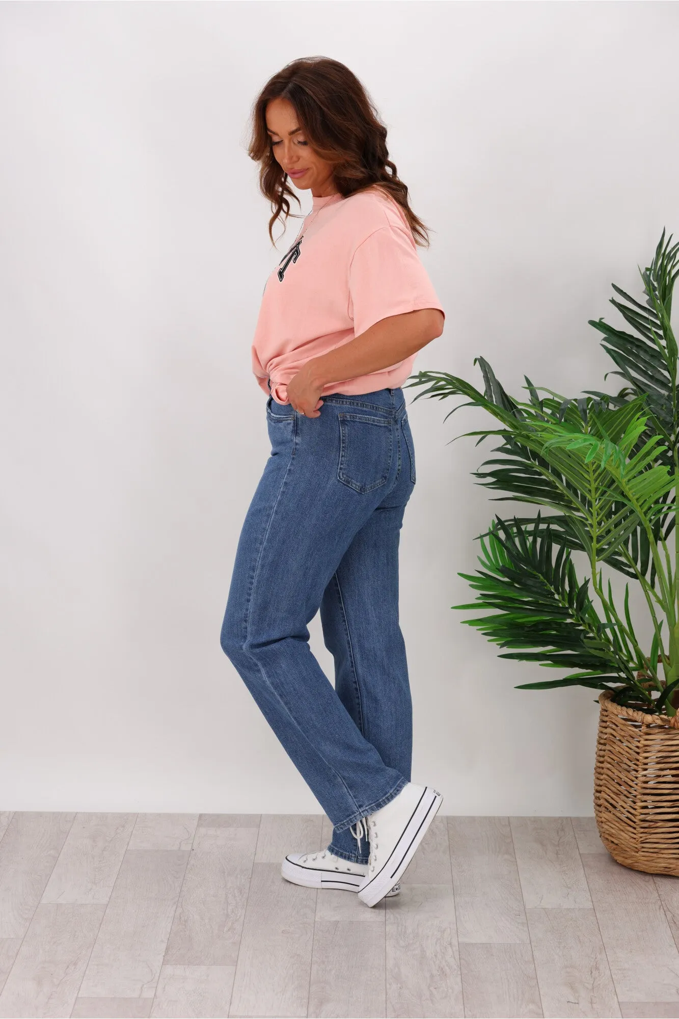 Silent Theory Mila Comfort Straight Jean Blue