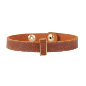 Simplicity is Rare Leather Skinny Cuff