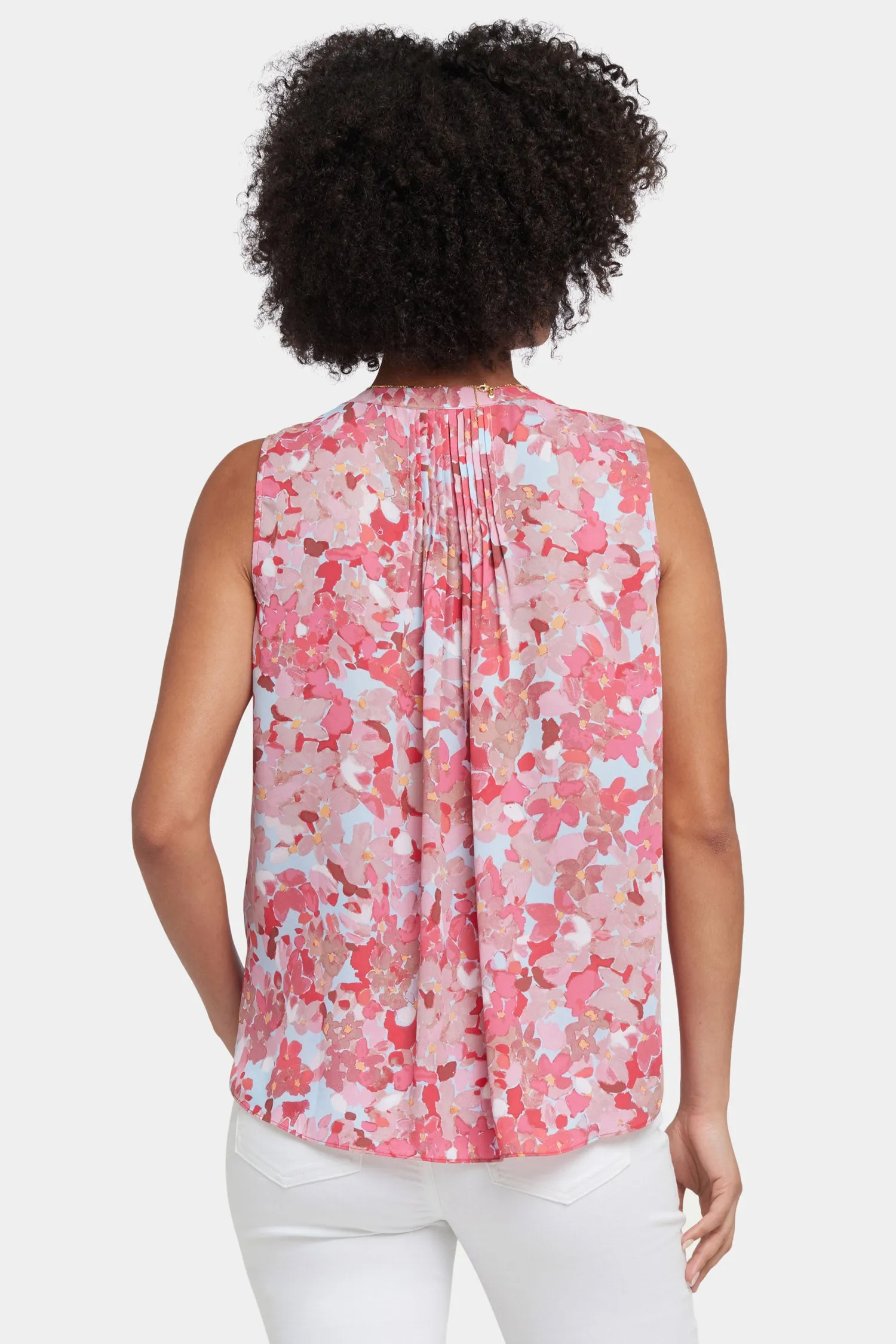 Sleeveless Pintuck Blouse - Luciana