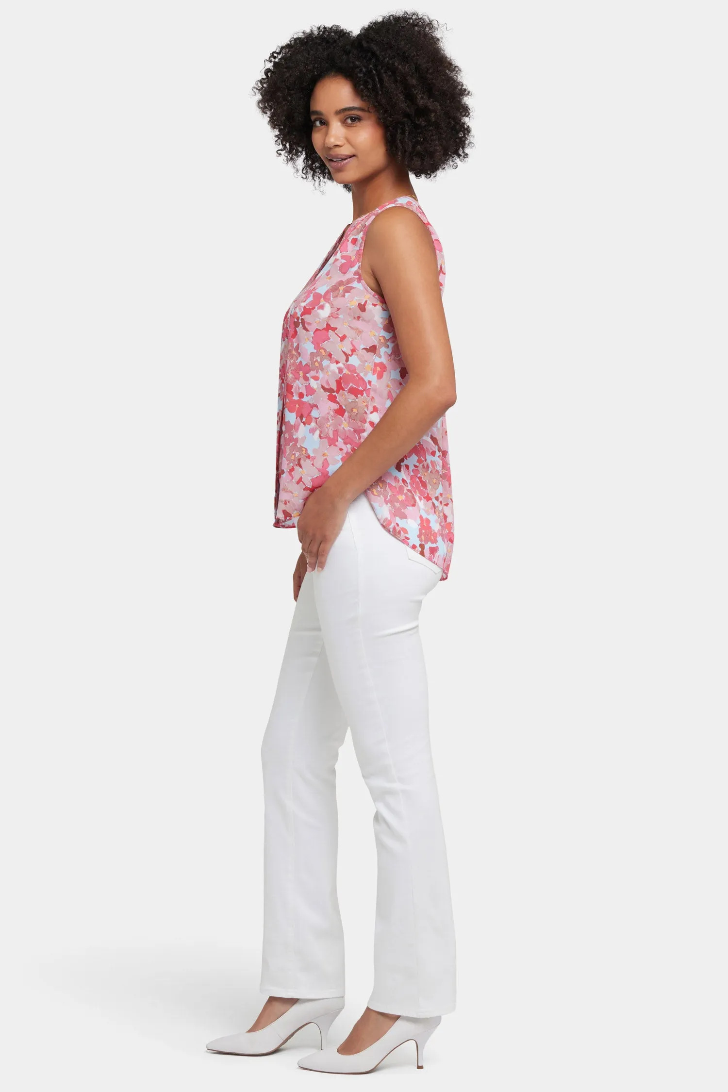 Sleeveless Pintuck Blouse - Luciana