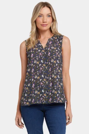 Sleeveless Pintuck Blouse - Marisol