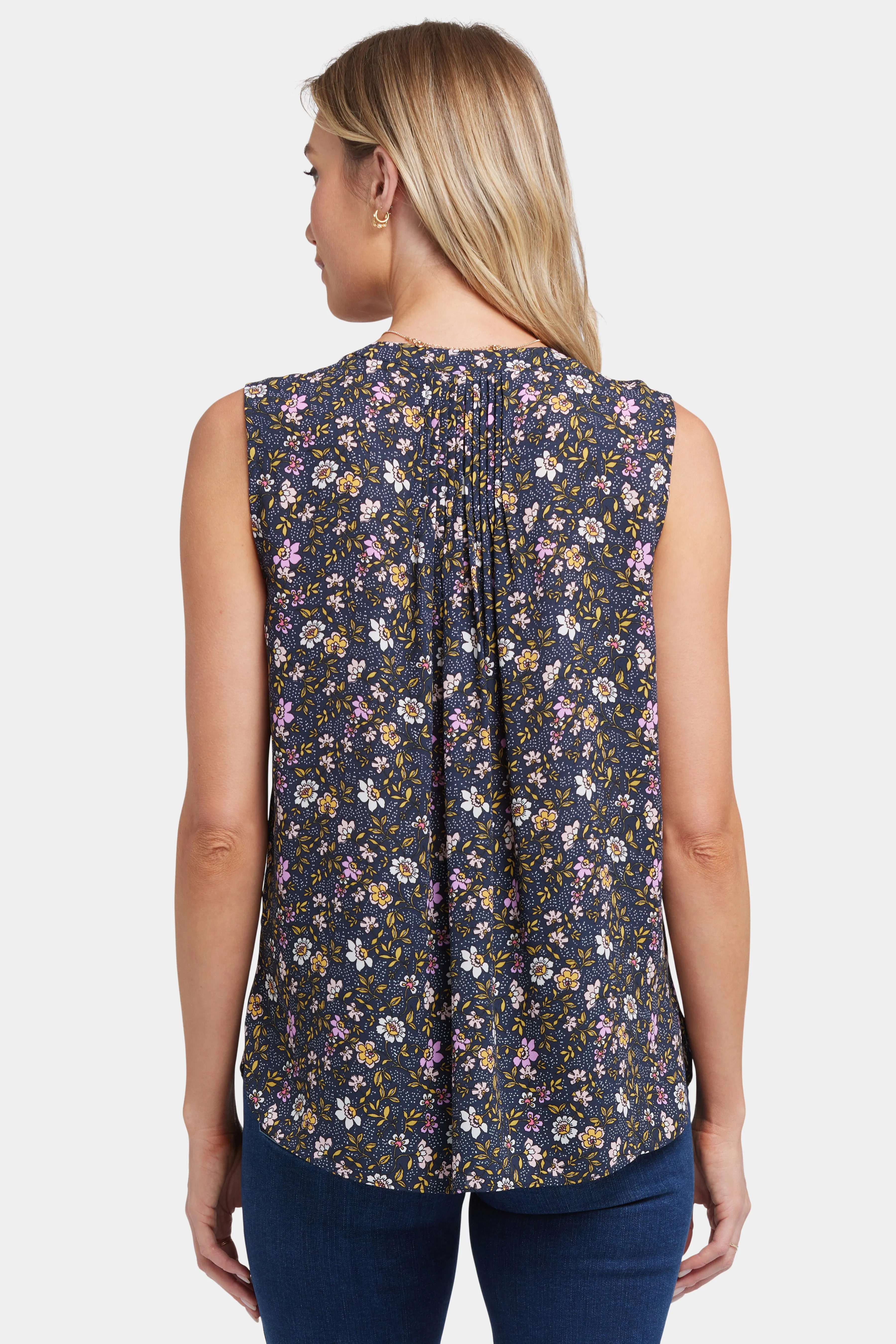 Sleeveless Pintuck Blouse - Marisol