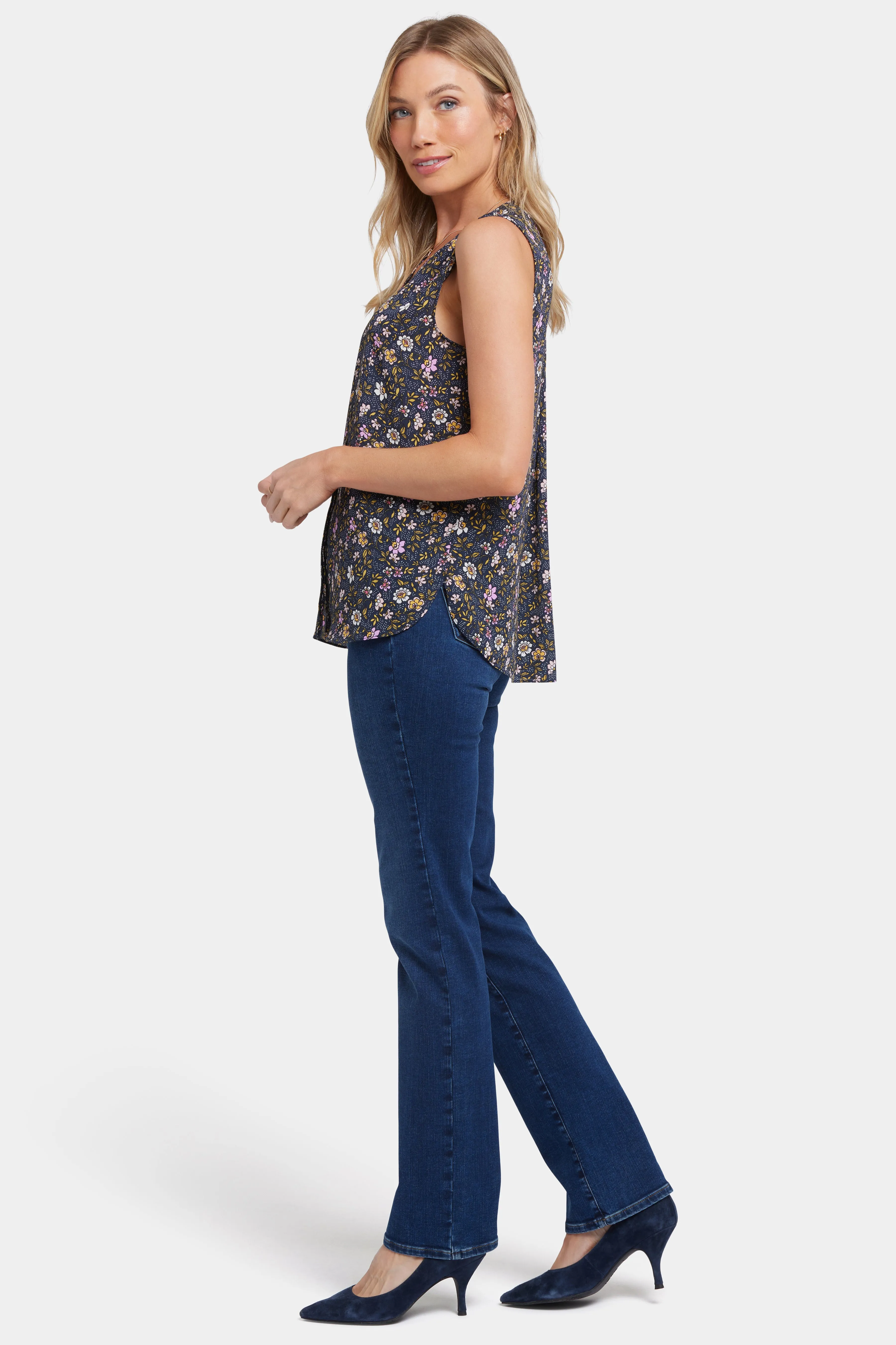 Sleeveless Pintuck Blouse - Marisol