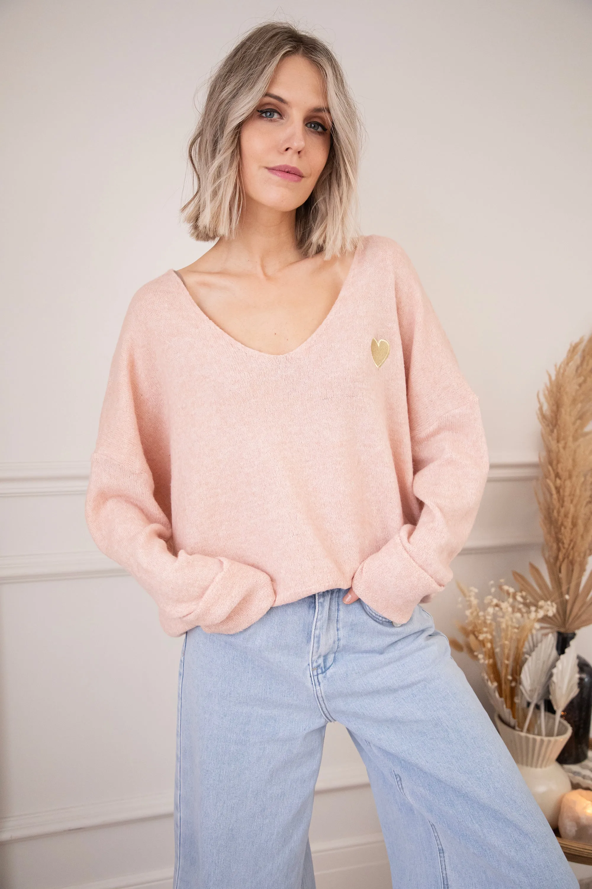 Soft Hearted Rose/Gold - Trui